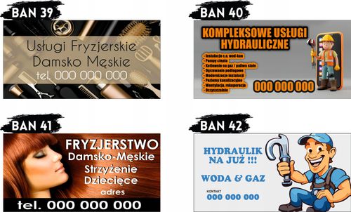 BANER OCZKOWANY reklamowy 100x50 cm różne wzory SKLEP SPOŻYWCZO PRZEMYSŁOWY na Arena.pl