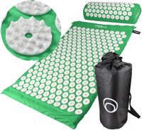 AKUMATA MATA DO AKUPRESURY Z KOLCAMI Z PODUSZKĄ MIOWI XL ZIELONA