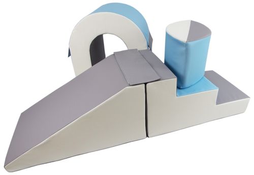 Mostek komplet 4 dużych klocków kształtek piankowych do żłobków przedszkoli na Arena.pl