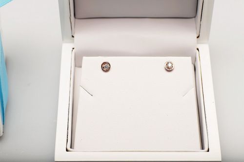 Złote kolczyki KZD5015M - Diament na Arena.pl