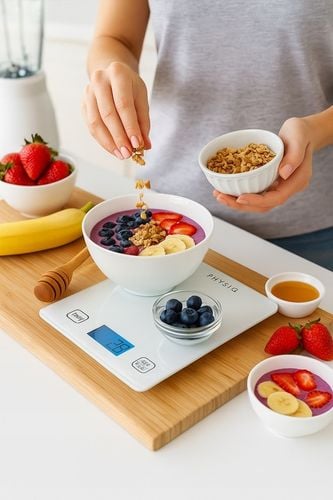 Waga Kuchenna Elektroniczna Precyzyjna 1g Wyświetlacz Aplikacja na Arena.pl