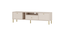 Nowoczesna Komoda RTV 2 Klapy 1 Szuflada TORO Beż 180 cm LP 3 kolory