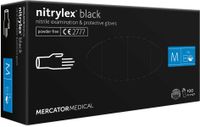 Rękawice Nitrylowe 100 sztuk / Czarne / Rozmiar: 8 - M / Nitrylex Black
