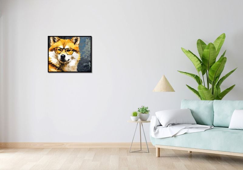 Plakat 60x50cm Intelektualny Psiak zdjęcie 4