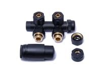 ZAWÓR TERMOSTATYCZNY ZESPOLONY KĄTOWY 5cm CZARNY