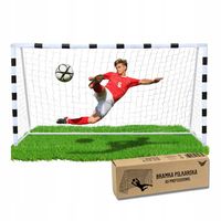 Bramka piłkarska 300×200×90cm dla dzieci duża metalowa treningowa do