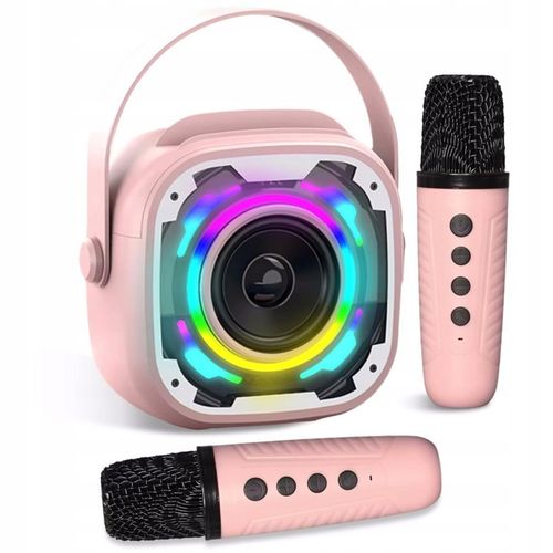 BEZPRZEWODOWY ZESTAW DO KARAOKE GŁOŚNIK BLUETOOTH + 2 MIKROFONY NA PREZENT na Arena.pl