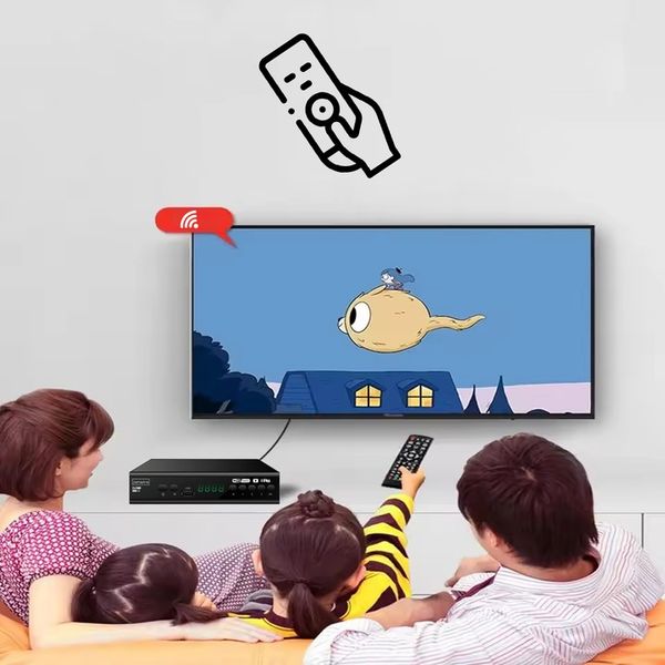 Tuner Dekoder Satelitarny DVB-T2 HEVC H.265 Full HD Telewizji zdjęcie 7
