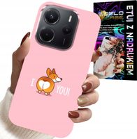ETUI DO XIAOMI NOTE 14 4G - ŚMIESZNE WZORY I LOVE YOU PIESEK OBUDOWA