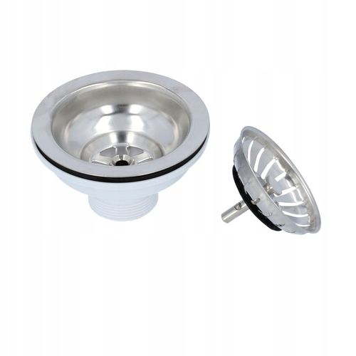 Odpływ Zlewu 3,5 SITKO METALOWE Korek Spust Syfon Zlewozmywaka Uniwersal MR na Arena.pl