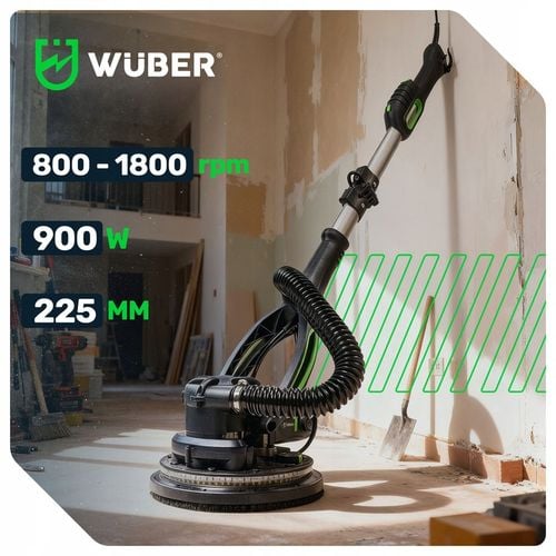 SZLIFIERKA DO GŁADZI GIPSU ŚCIAN SUFITU TYNKU ŻYRAFA WYSIĘGNIK 900W na Arena.pl