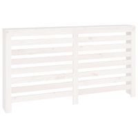 Osłona grzejnika, biała, 153x19x84 cm, lite drewno sosnowe
