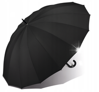Parasol długi rodzinny XXL Happy Rain Golf czarny