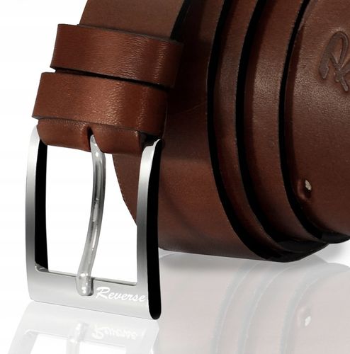 REVERSE Pasek męski SKÓRZANY pas do spodni BRZ 115 na Arena.pl