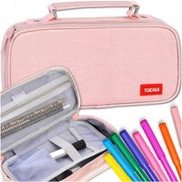 PIÓRNIK SZKOLNY DLA DZIEWCZYNKI NA PRZYBORY KREDKI OŁÓWKI SASZETA DO SZKOŁY