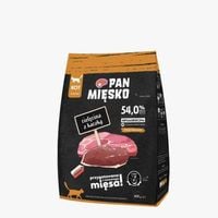 Pan Mięsko dla kota Cielęcina z kaczką M  400gr