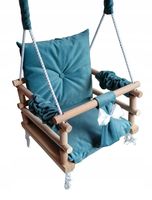 HUŚTAWKA 3w1 DLA DZIECI DOM OGRÓD POKÓJ TURKUSOWY