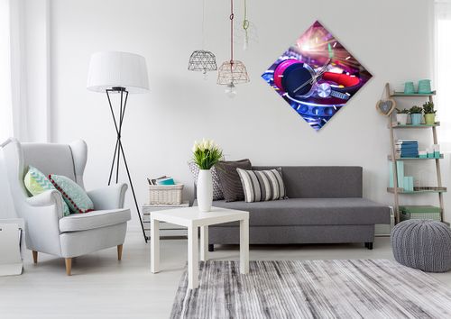 Zegar Ścienny - Studio Nagrań  - 60X60 Cm - C3Ad60X60-2412 na Arena.pl