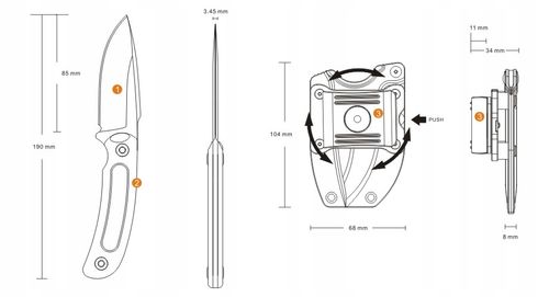Ruike F815-B nóż na Arena.pl
