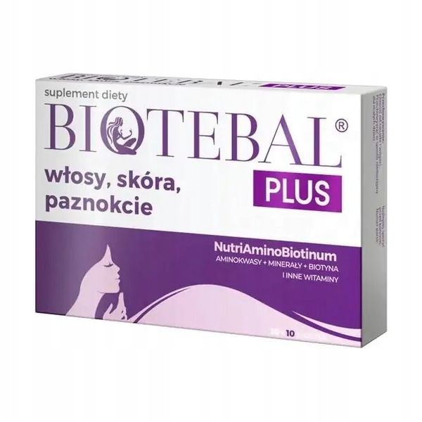 BIOTEBAL PLUS WŁOSY SKÓRA PAZNOKCIE 30 + 10 TABLETEK zdjęcie 1