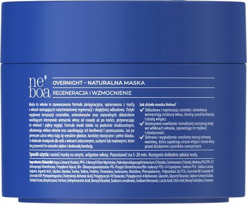 Neboa overnight ceramidowa maska do włosów 300 ml na Arena.pl