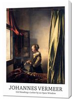 Obraz 70x100cm Design Girl Reading, Vermeer Vintage do Salonu