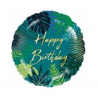 balon foliowy 18" cir tropical birthday
