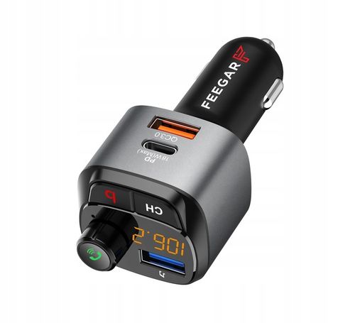 FEEGAR Transmiter FM Zestaw głośnomówiący BT QC4.0 na Arena.pl