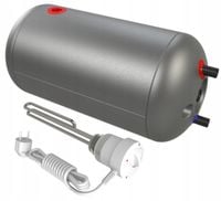 Bojler + GRZAŁKA 1,5kW podwójna wężownica do cwu ELEKTROMET WGJ 80 L