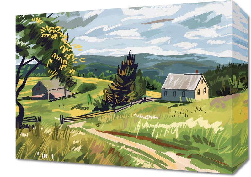 Obraz 40x30cm Bujna Wieś zdjęcie 1