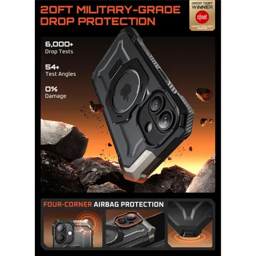 Etui Supcase UB Grip Mag MagSafe na iPhone 17 - czarne na Arena.pl