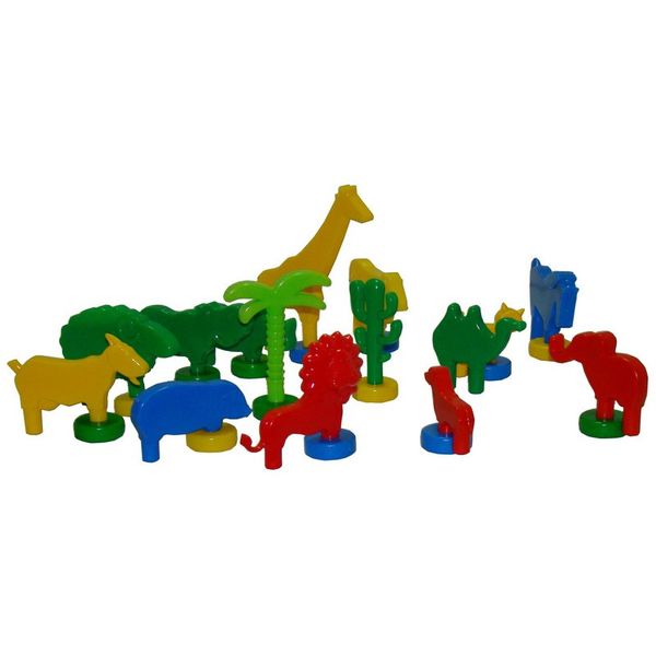 klocki  mej - kolorowe ZOO zdjęcie 1