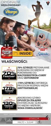 Amix CarboJet Gain 1000g masówka mass gainer mutant MEGA jakość białko WPC na Arena.pl