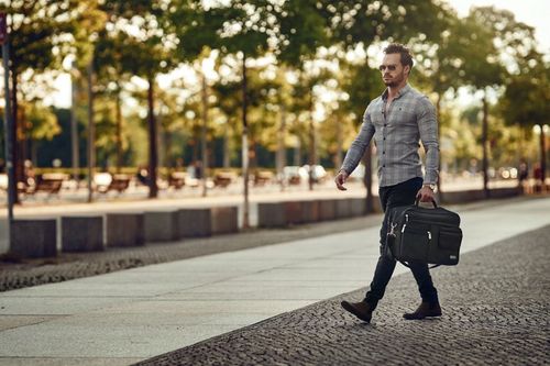 Torba męska na ramię DUŻA do pracy listonoszka mocna na laptopa na Arena.pl