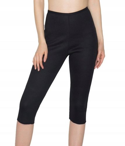 SPODNIE ODCHUDZAJĄCE FITNESS NEOPRENOWE SPODENKI DO ĆWICZEŃ CAPRI S/M na Arena.pl