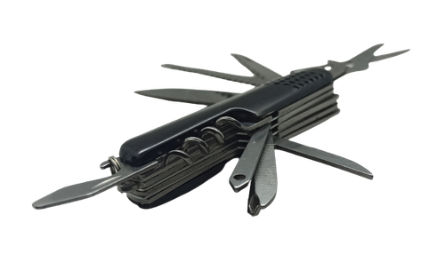 Wielofunkcyjny Scyzoryk Metalowy Nóż Turystyczny Survivalowy Multitool na Arena.pl