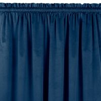 Zasłona VILA velvetowa z tunelem 530x270 indygo wzór 2 Homede