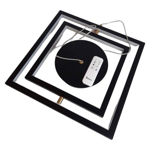 Lampa Wisząca LED z Pilotem Lampa Sufitowa Czarna na Arena.pl