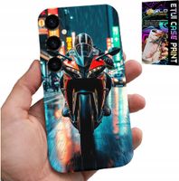 ETUI DO SAMSUNG GALAXY S23 FE - MOTOR, MOTOCYKLE JEDNOŚLAD WZORY + SZKŁO