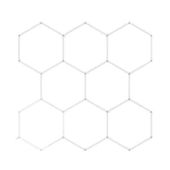 LAMPA LED HEXAGON 280W CRI 90 36400LM 6500K