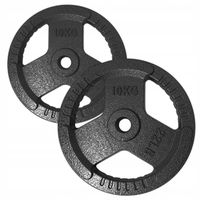 OBCIĄŻENIE ŻELIWNE 2x10 kg talerz kierownica 28mm ZESTAW Obciążeń