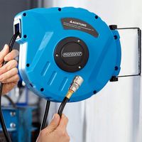 WĄŻ PNEUMATYCZNY BĘBEN ZWIJANY PRZEWÓD 10m 1/4