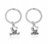 Brelok dla Pary Mąż i Żona Wyznanie Miłości Duet For Wide and Husband Gift