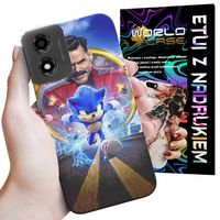 ETUI CASE DO MOTOROLA MOTO E14 - SONIC SONIK WZORY Z BAJEK MARIO PLECKI