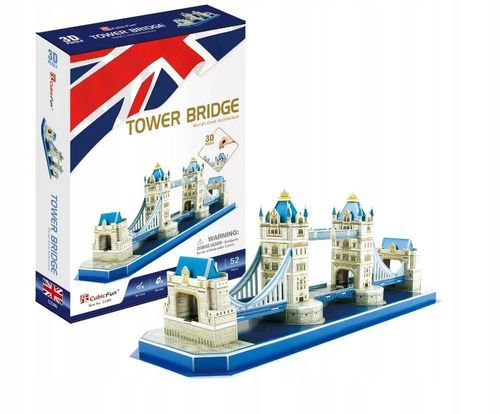 CUBIC FUN PUZZLE 3D TOWER BRIDGE 52 ELEMENTY - C238H na Arena.pl