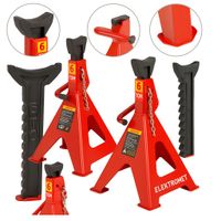 2X KOBYŁKI SAMOCHODOWE PODPORY PODSTAWKI WARSZTATOWE 6T Z BLOKADĄ PIN STIX