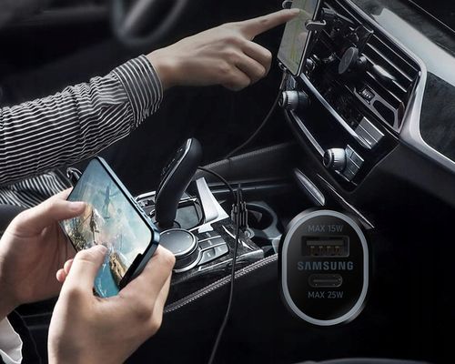 ŁADOWARKA SAMOCHODOWA SAMSUNG USB-A/USB-C 25W/15W na Arena.pl