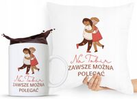 Zestaw Poduszka + Kubek Prezent Dla Przyjaciela Z Nadrukiem Ze Zdjęciem