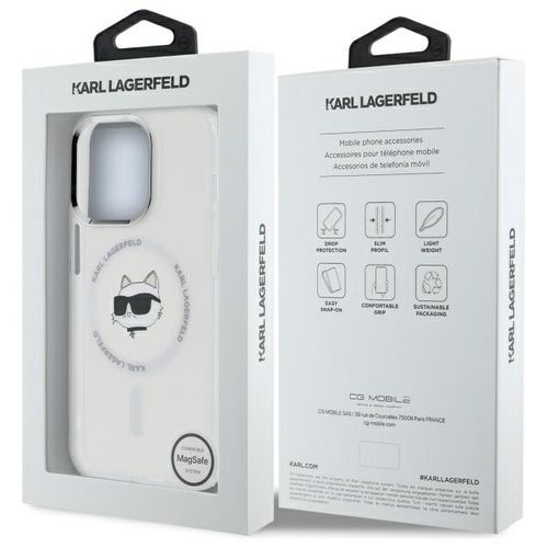 Etui Karl Lagerfeld do iPhone 14 Pro, Biały, MagSafe na Arena.pl