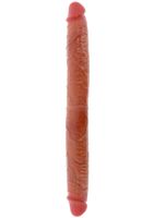 podwójne dildo toyjoy get real silicone foreskin double dong 46cm toyjoy